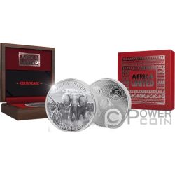 2017 1 oz Color Commemorative Proof Silver Coin CONGO SILVERBACK GORILLA