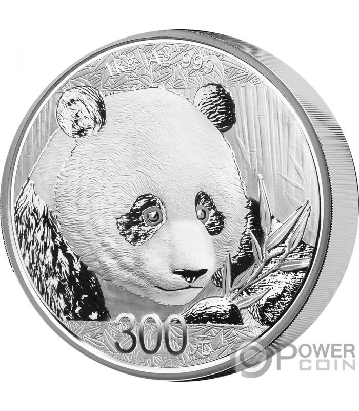 2018 China Beijing Coin Expo Silvered Panda Medal with COA Mintage:300 