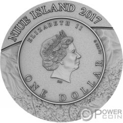 Power Coin Upheaval Meteorit Crater 1 Oz Silber Mü nze 1$ Niue 2019