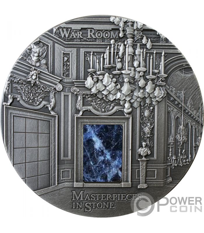 WAR ROOM Versailles Masterpieces In Stone 3 Oz Silver Coin 10$ Fiji 2018