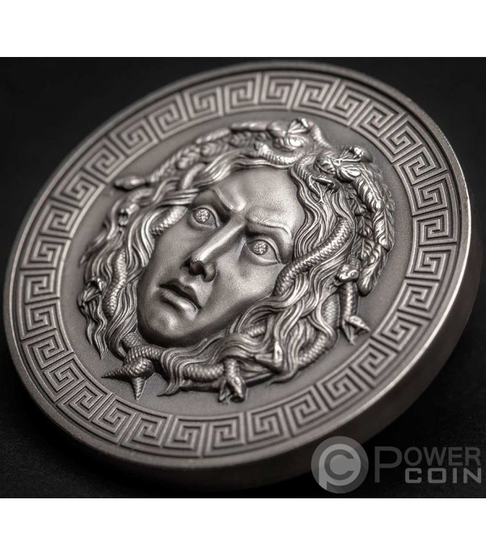 MEDUSA Diamonds 3 Oz Silver Coin 3000 Francs Cameroon 2019