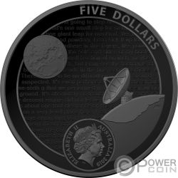 1oz Fine Silver 50th Anniv Moon Landing Domed//Curved Color N American Proof Coin