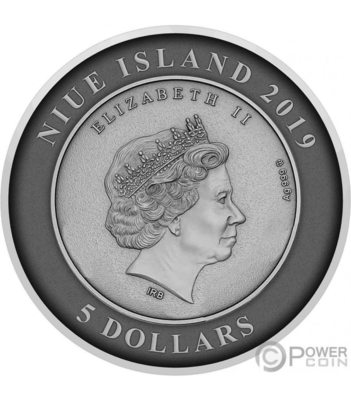 ATLANTIS Sunken City Dome 2 Oz Silver Coin 5$ Niue 2019