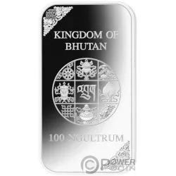 Bhutan 2017 Year of Rooster 100 Ngultrums Silver Coin,Proof