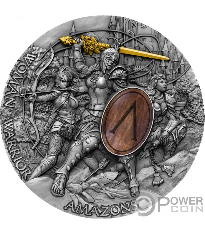Amazon Woman Warrior 2 Oz Silver Coin 5 Niue 19 Power Coin