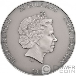 ZHONG KUI Asian Mythology 3 Oz Монета Серебро 20$ Острова Кука 2019