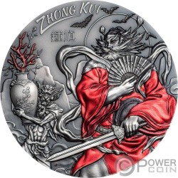 ZHONG KUI Asian Mythology 3 Oz Монета Серебро 20$ Острова Кука 2019
