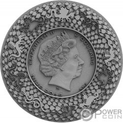 AZTEC DRAGON Dragons 2 Oz Silver Coin 2$ Niue 2020 - Power Coin