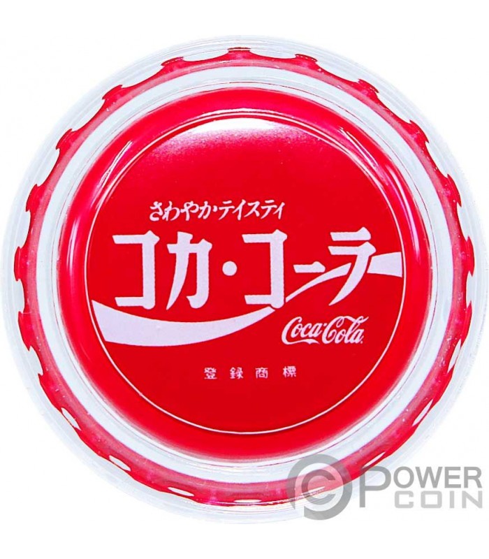 COCA COLA Japan Bottle Cap Shape Silver Coin 1$ Fiji 2020 COCA COLA Japan Bottle Cap Shape Silver Coin 1$ Fiji 2020