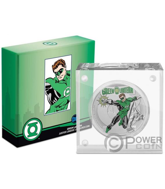 2020 Niue Green Lantern Justice League 60th Ann 1,960 Made 1 oz Silver Coin 