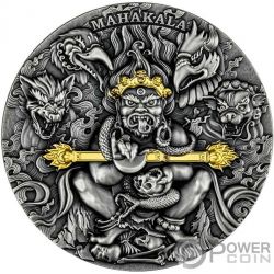 MAHAKALA Placcatura Oro 2 Oz Moneta Argento 2000 Franchi Cameroon 2020