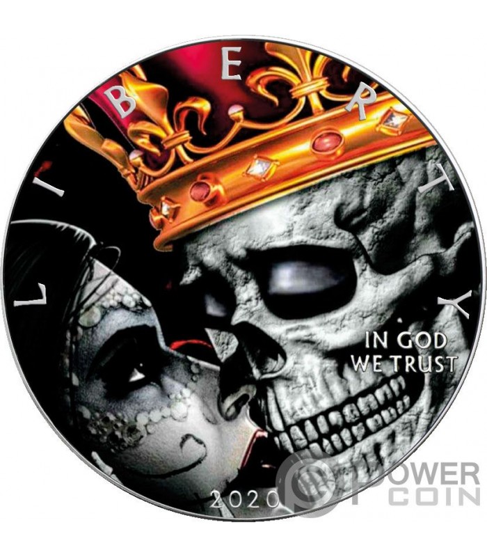 KINGS CROWN Walking Liberty 1 Oz Silver Coin 1$ USA 2020