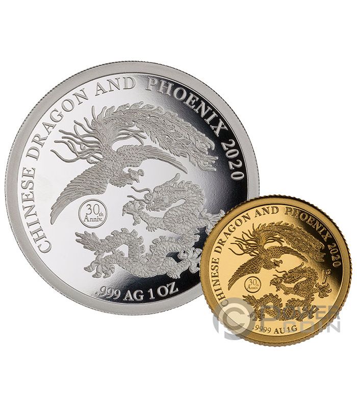 Sundlight Commemorative Coins Queen Elizabeth Dragon and Phoenix Auspicious Gossip Pattern Coin