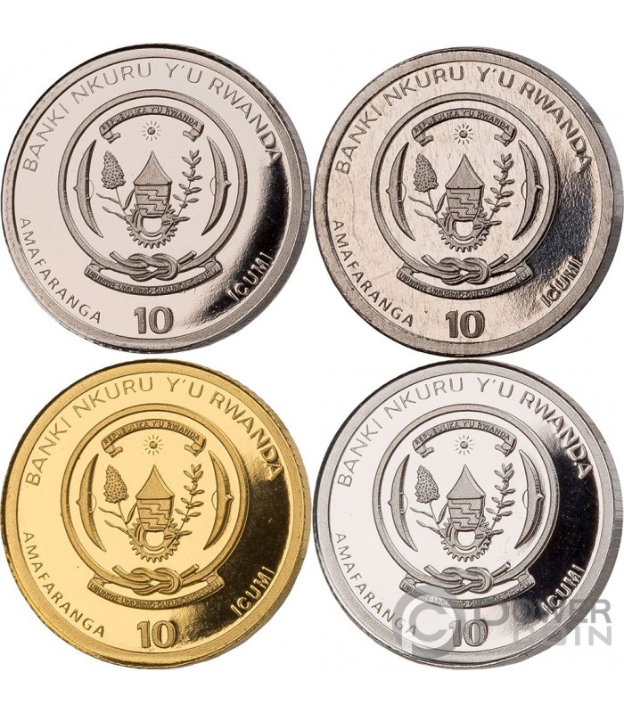 FUTURE INVESTMENT Expo Dubai Set 4 Different Metal Coins 10 Francs ...