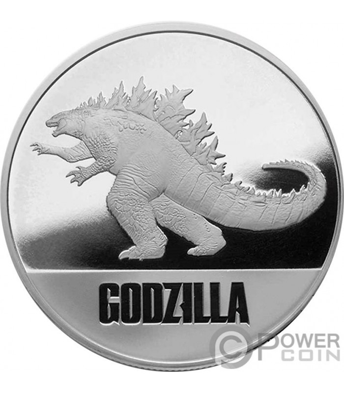 Moneta ARGENTO 1 OZ ARGENTO 999 Niue 2021 Godzilla nel originale blister/tep/BU 