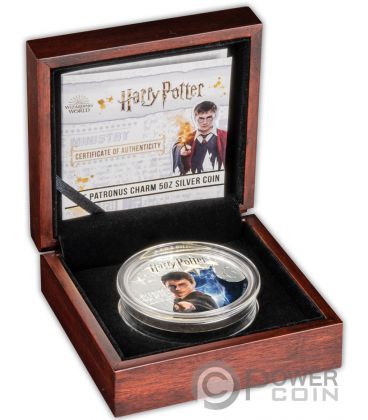 PATRONUS CHARM Expecto Patronum Harry Potter 5 Oz Silver Coin 10$ Samoa 2021