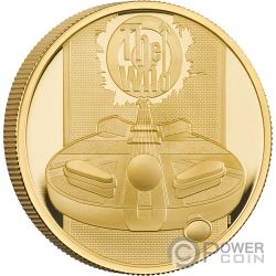 WHO Music Legends 1 Oz Золото Монета 100£ Фунтов Великобритания 2021