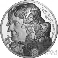 Jean De La Fontaine Art De La Plume 1 Oz Silver Coin Euro France 21 Power Coin Jean De La Fontaine Art De La Plume 1 Oz Silver Coin Euro France 21 Power Coin