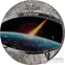 SEYMCHAN Iron 1 Oz Метеорит Монета 1$ Ниуэ 2021