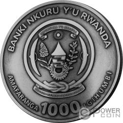 Rwanda 50 Francs BU 2016 RW African Ounce MEERKAT 1 Oz Silver Wildlife Coin in Mint Sealed Packaging 