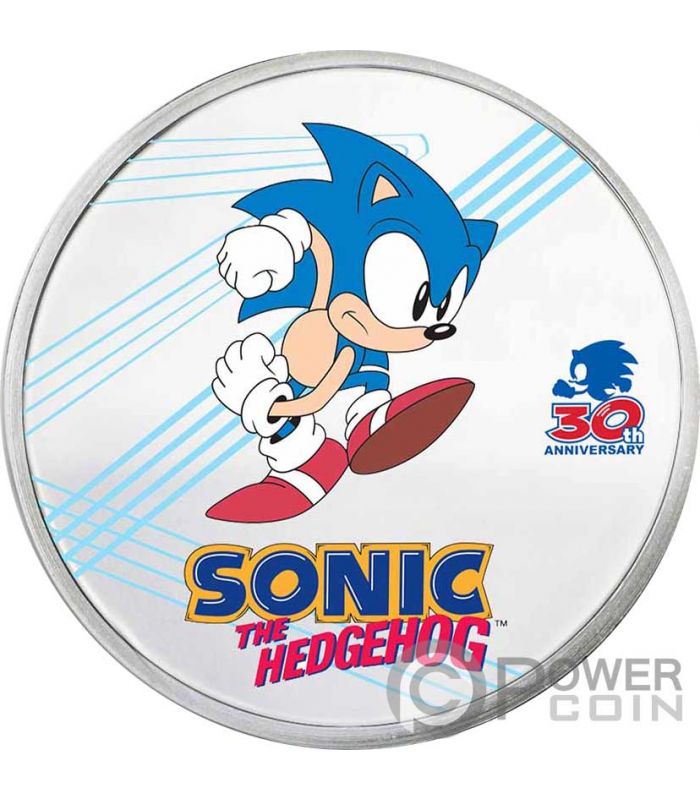 HEDGEHOG Sonic Colorized 30th Anniversary 1 Oz Silver Coin 2
