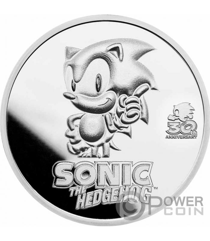2. Moneta ARGENTO 1 OZ Argento Metal Sonic the Hedgehog color ™ 2022 ST BLISTER 