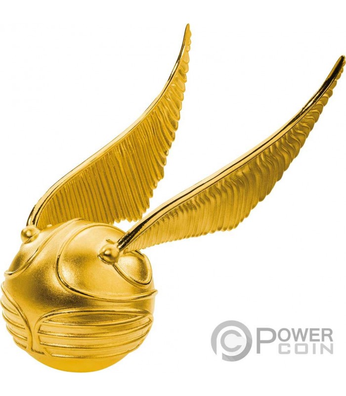 GOLDEN SNITCH 3D Harry Potter Goldene Schnatz Kugelförmig 3 Oz Silber Münze  5$ Samoa 2022