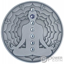 AJNA Chakra 2 Oz Moneta Argento 2000 Franchi Cameroon 2021