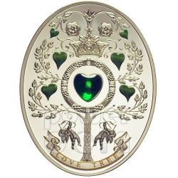 Niue 2011 1$ LOVE LOVE LOVE Imperial Eggs Faberge PROOF Silver Coin 
