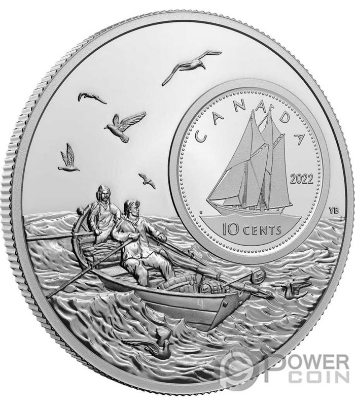 2005 Official First Day Ten Cents with Pretty Bluenose 