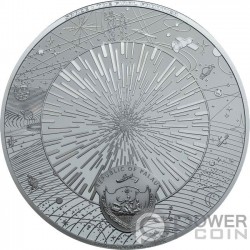 PILLARS OF CREATION AND BLACK HOLE Final Frontier 3 Oz Монета Серебро 20$ Палау 2022