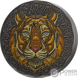 ELEPHANT Mandala Art 2 Oz Silver Coin 5$ Niue 2019