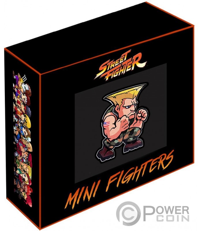 GUILE Mini Fighters 1 Oz Silver Coin 1$ Fiji 2022