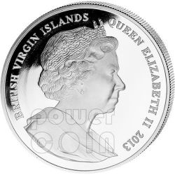 British Virgin Islands 2012 Year of the Dragon 10 Dollars Silver Proof Coin 
