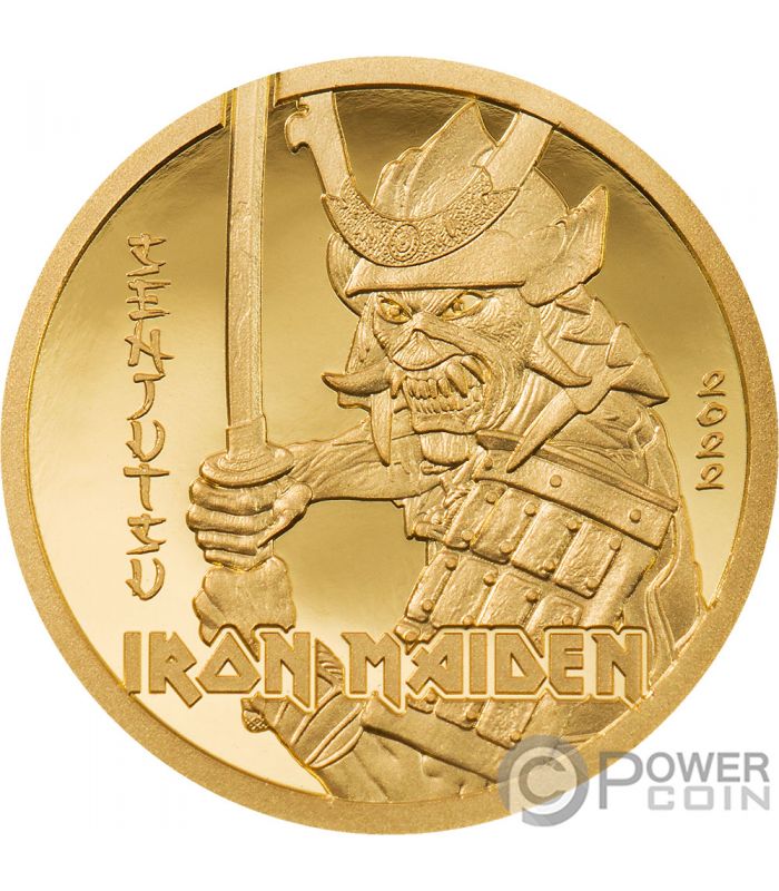SENJUTSU Iron Maiden Gold Coin 5$ Cook Islands 2022