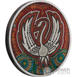 BLACK SWAN MAALI Cigno Nero 2 Oz Moneta Argento 2$ Australia 2022