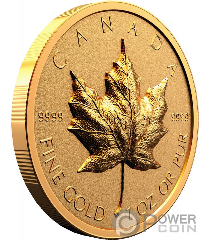 Standard Canadian Maple Platinum Plated Leaf Pendant