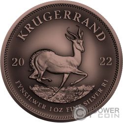 Espacio Krugerrand Rojo 1 oz plata moneda 1 rand de Sudáfrica 2022
