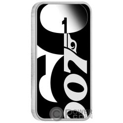 60 YEARS OF BOND 007 Agent 1 Oz Silver Coin 1$ Tuvalu 2022