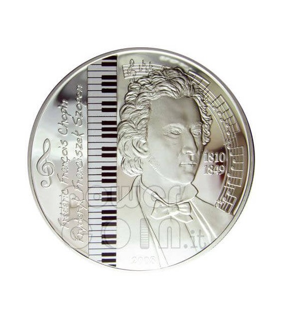 FREDERIC CHOPIN 2 Gold Silber Münze Set Mongolia 2008