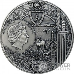 TIME OF CONTEMPT The Witcher 2 Oz Серебро Монета 5$ Ниуэ 2022