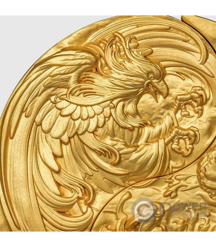 Dragon et Phoenix Yin Yang Pendentif Colliers pour Maroc