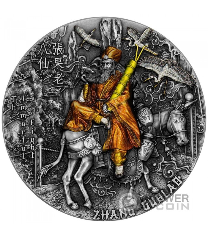 ZHANG GUOLAO The Immortal Eight 2 Oz Silver Coin 5$ Niue 2022