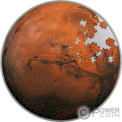 MOON PUZZLE 1 Oz Silver Coin 5000 Francs Chad 2023