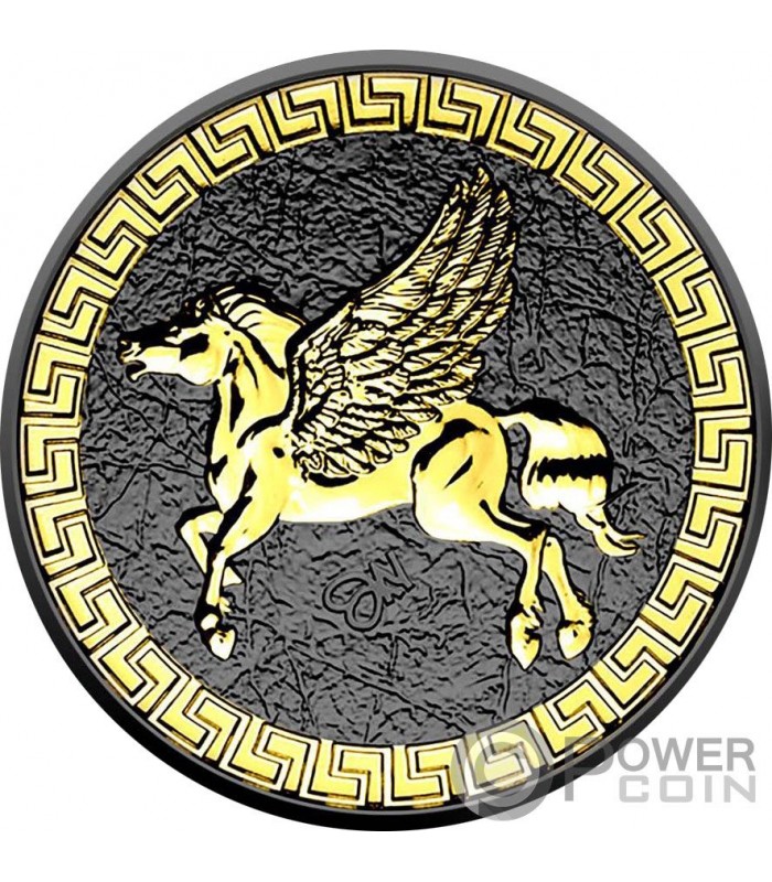 PEGASUS Gold Black Empire Edition 1 Oz Silber Munze 1 Pound Saint Helena 2022