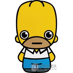 HOMER SIMPSON Mini 1 Oz Moneta Argento 1$ Tuvalu 2022