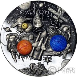 EXPLORATION OF SPACE De Doodle 3 Oz Silber Münze 3000 Franken Cameroon 2022