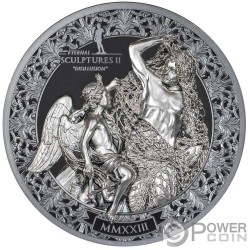 DISILLUSION Eternal Sculptures II Desillusionierung 3 Oz Silber Münze 20$ Palau 2023