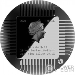 ROBOTS LOVE V1 The Next Evolution 3 Oz Серебро Монета 20$ Tokelau 2021