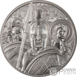 SPARTA 1 Oz платина Mонета 250$ Острова Кука 2023